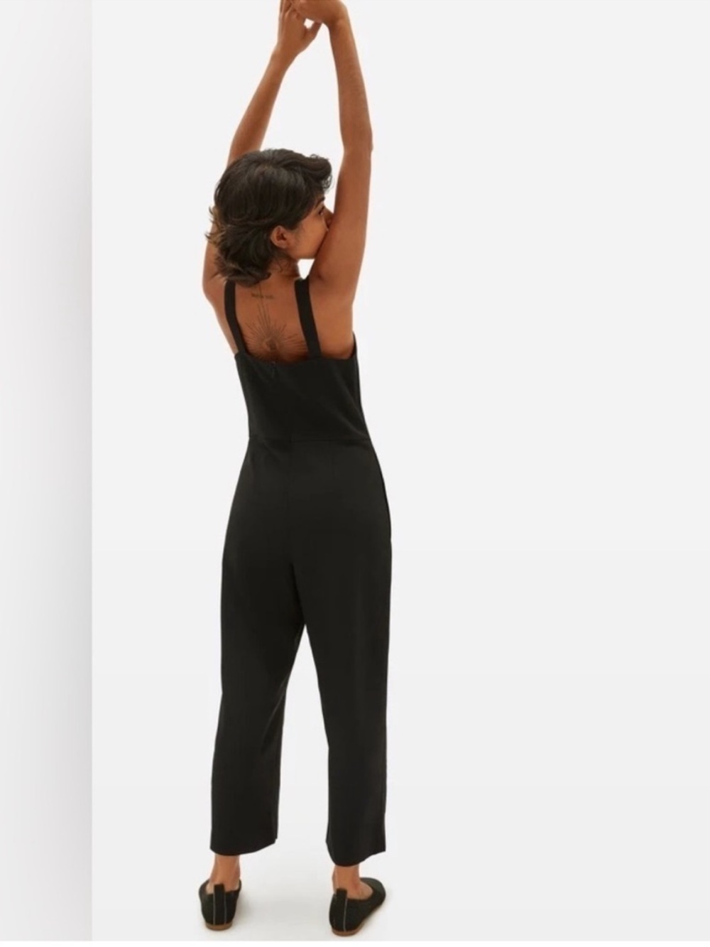 EVERLANE The Japanese GoWeave Slip Navy Blue Jumpsuit size 4 - Picture 3 of 8